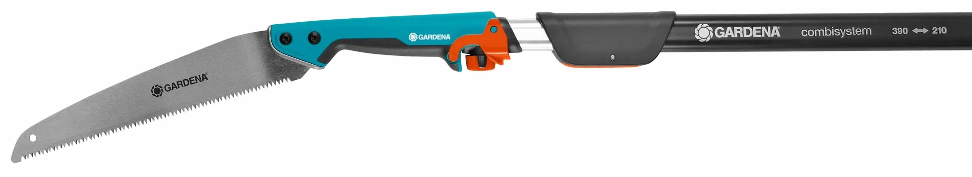 Segaccio da Giardino Gardena Combisystem 300 Pp: Troncarami con Denti Allicciati, Antisdrucciolo Grazie Al Blocco di Fine Impugnatura (8737-20)