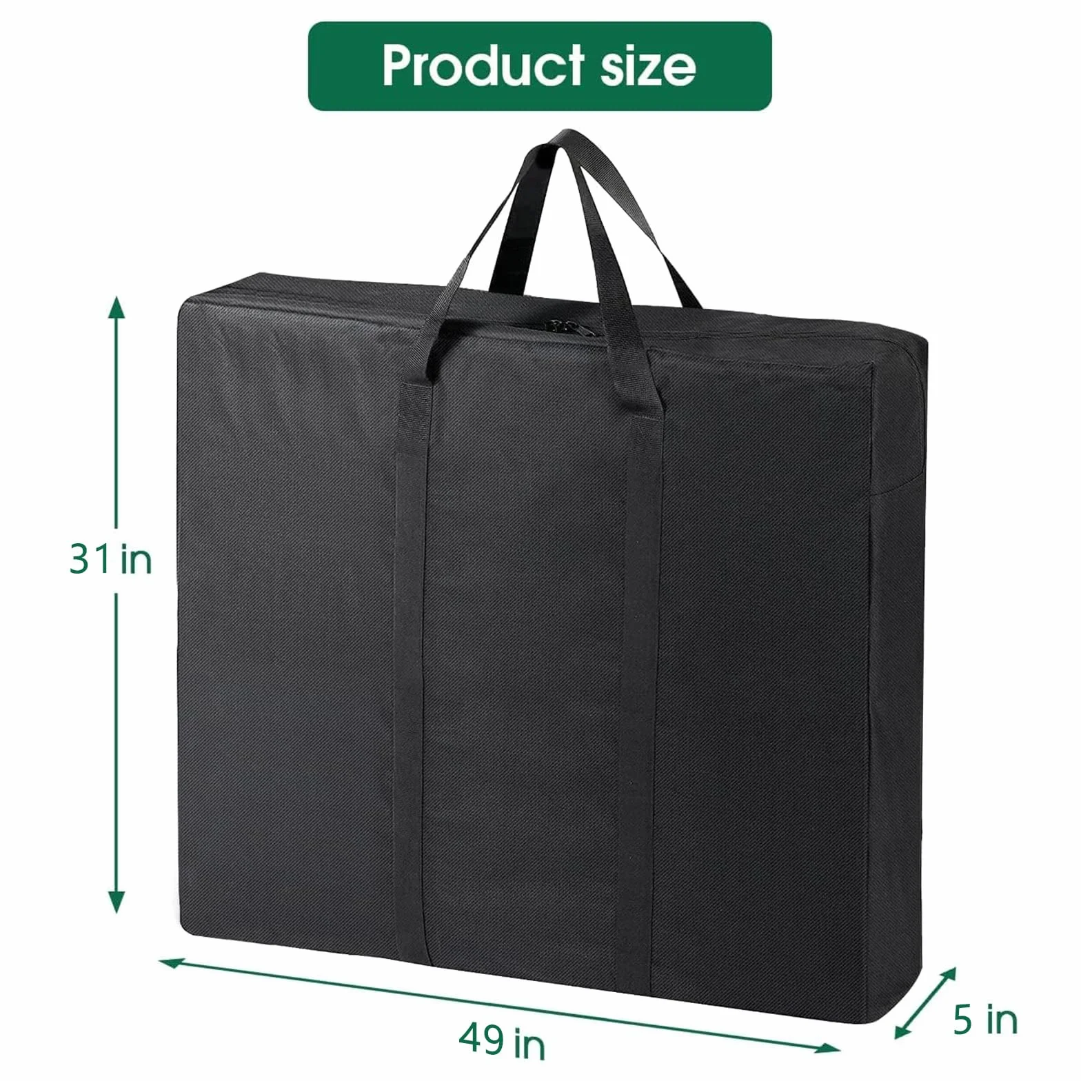 Borsa pieghevole per tavolo da campeggio impermeabile Oxford 500D 125 x 13 x 78