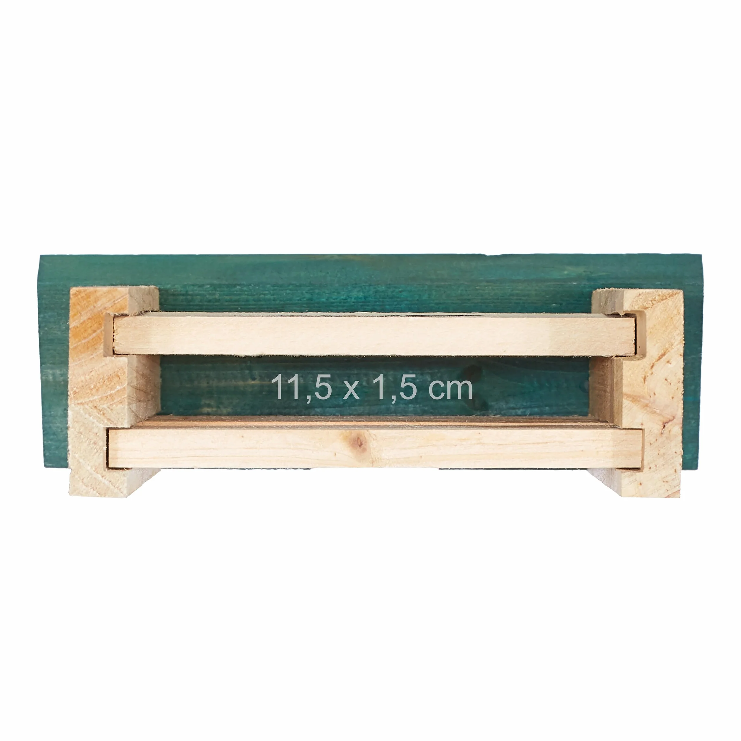 Relaxdays Casetta per Pipistrelli in Legno Set da 4 Naturale Verde HBT 25 x 18 x 6 cm