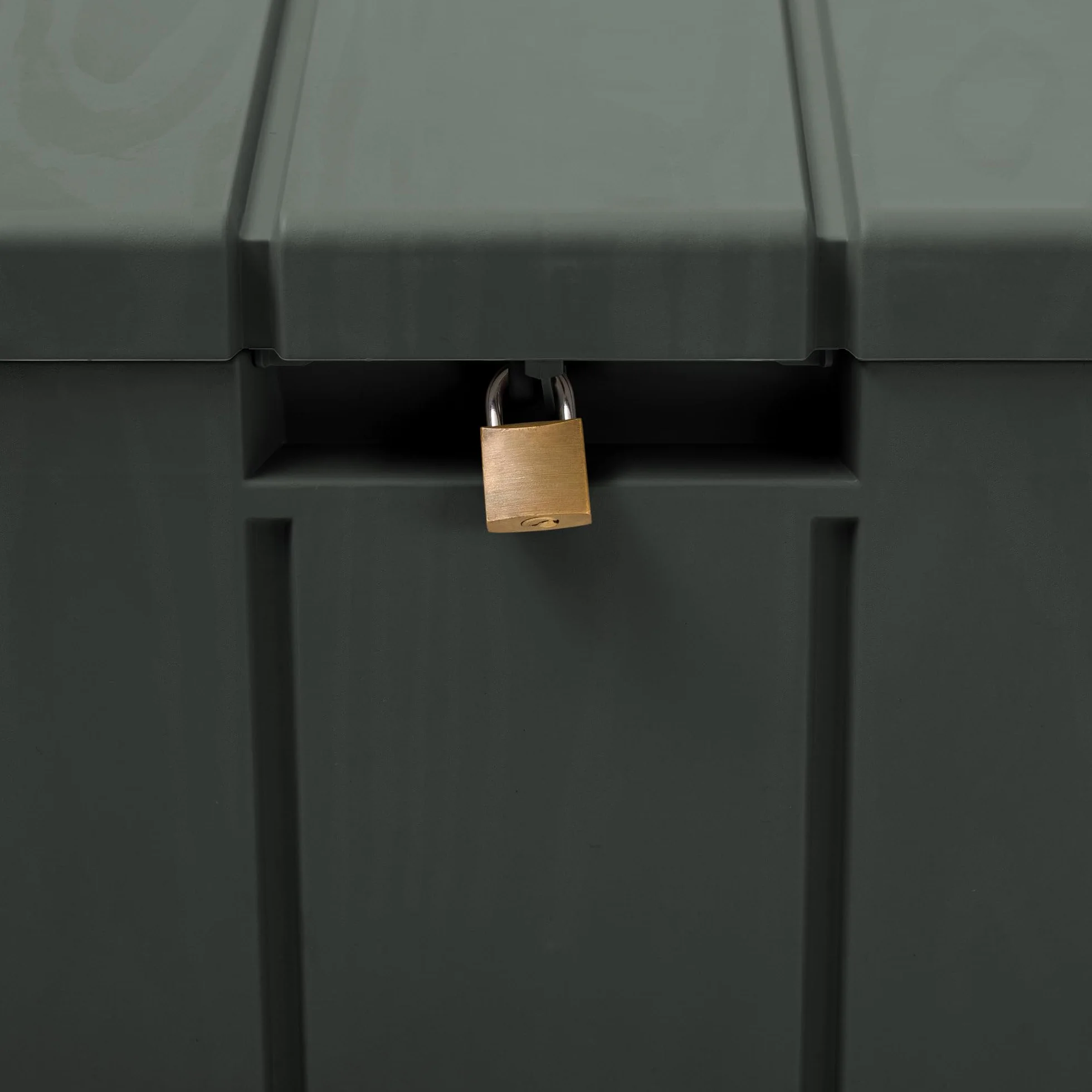 Toomax Baule Multibox Bravo 270L 117,5x45x56h cm plastica resistente verde foresta effetto legno