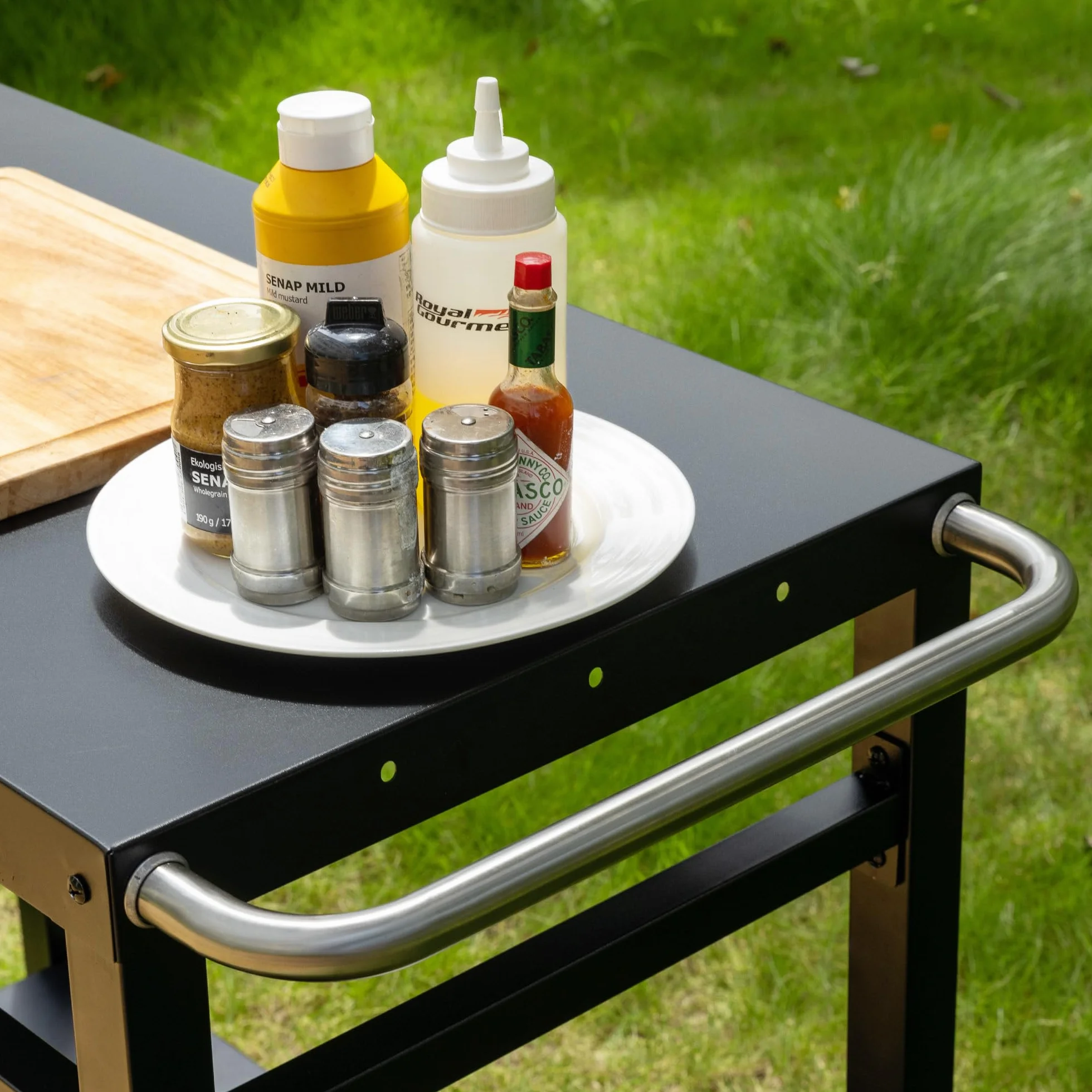 Royal Gourmet Carrello barbecue metallo 100,5 x 59 x 81 cm nero
