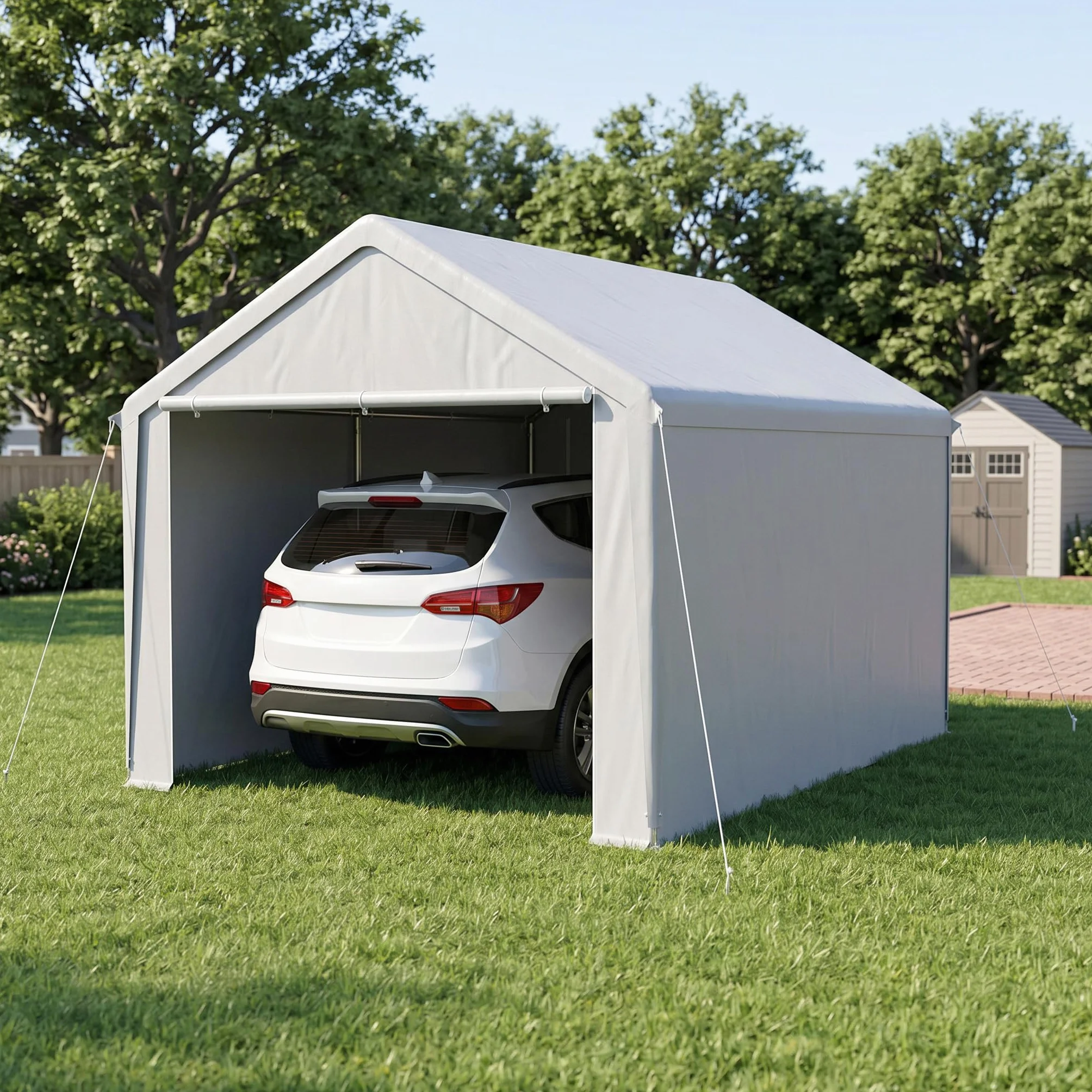 Tenda da campeggio per garage 3 m x 4 m impermeabile UV