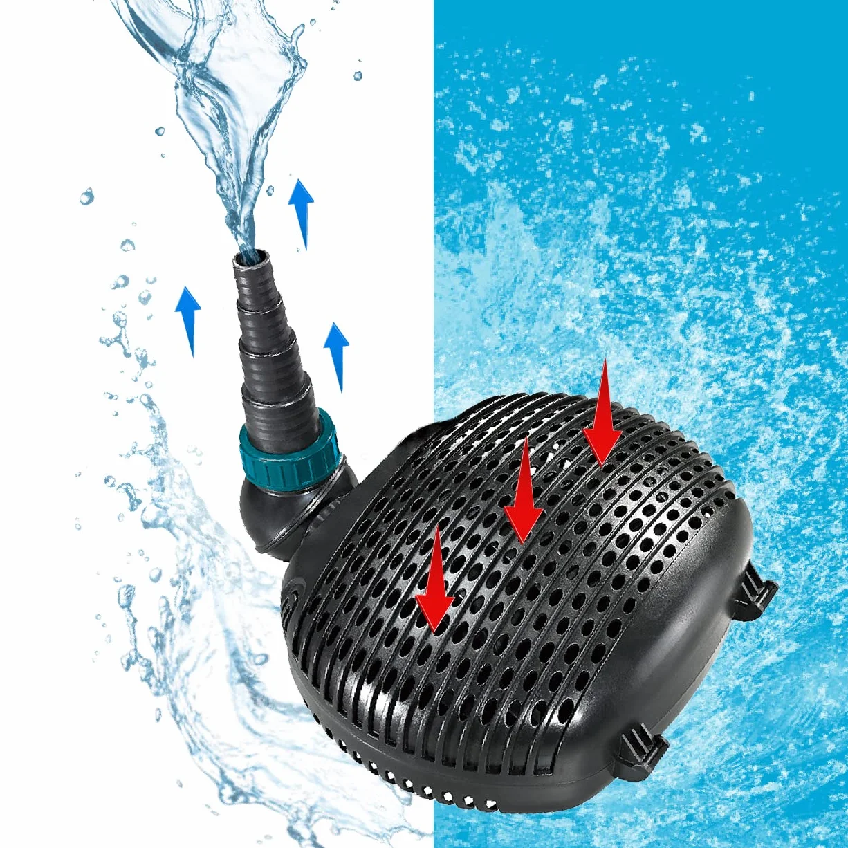 AquaForte Pompa filtro laghetto EC 10.000 68 watt 10.000 l/h 4,5 m