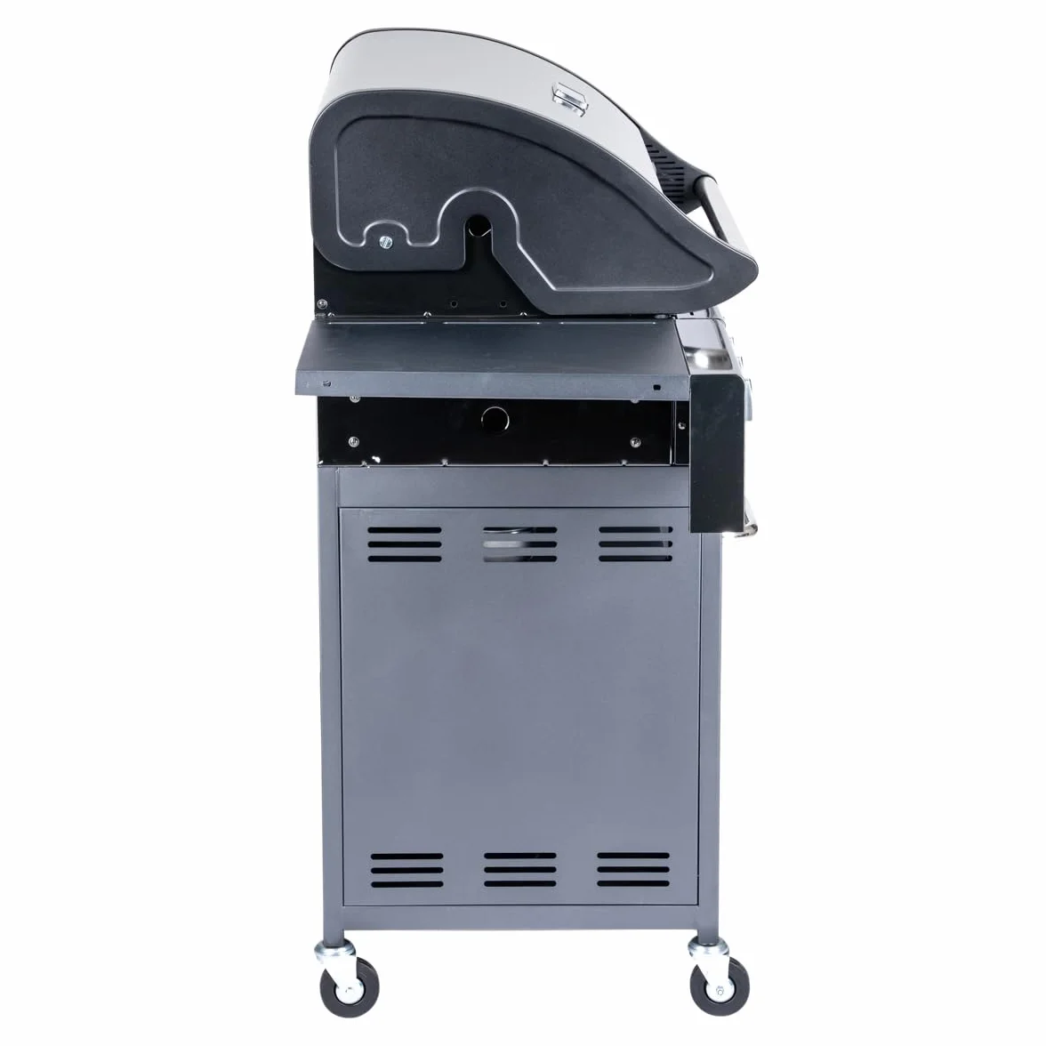 Arsard Barbecue a Gas Professionale XXL 5 Fuochi 16 KW Griglia Ghisa Acciaio Inox Bruciatore Laterale Coperchio Termometro