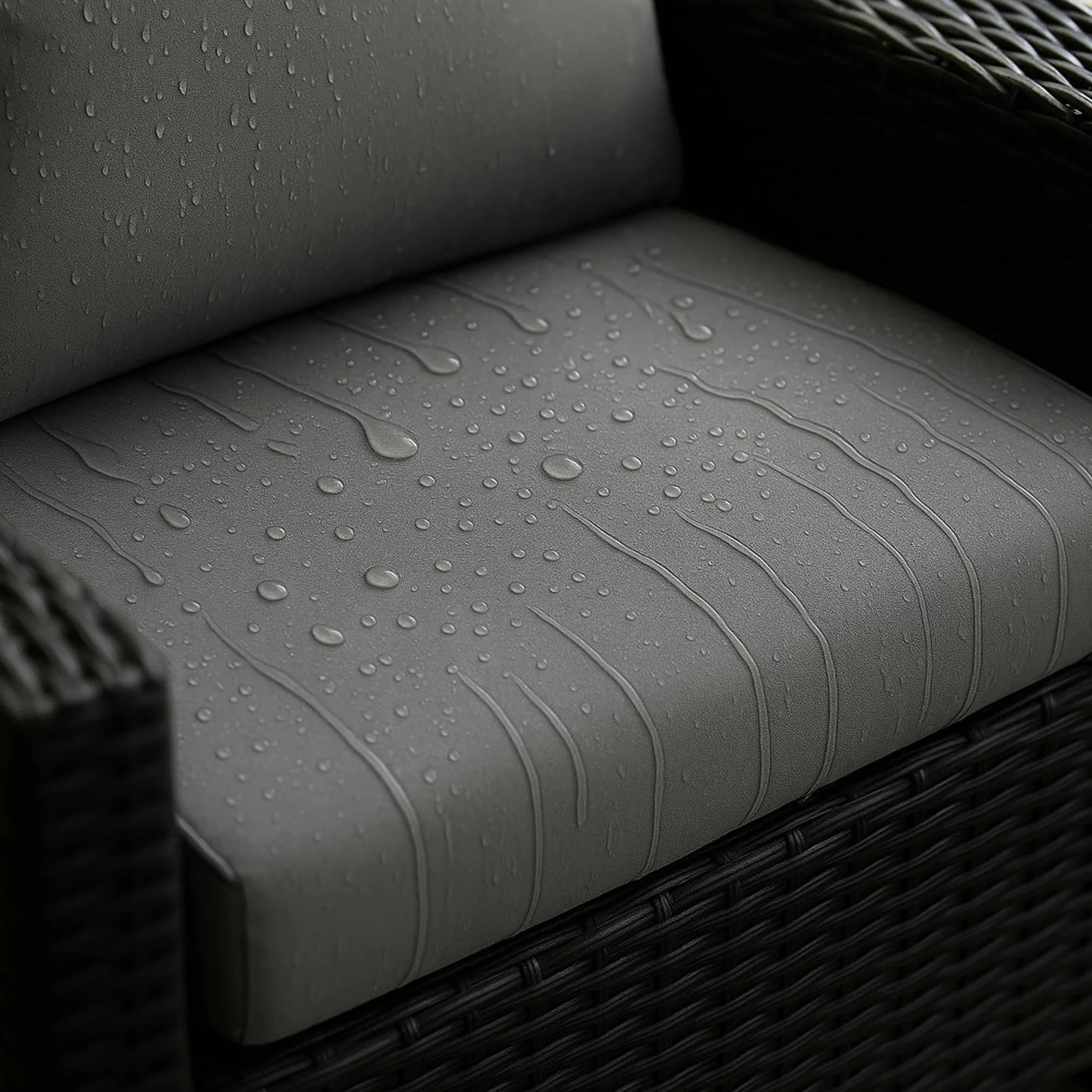 Cuscini Relax per Mobili da Giardino Set di 4, Imbottitura Morbida, Resistente alle Intemperie Grigio Chiaro