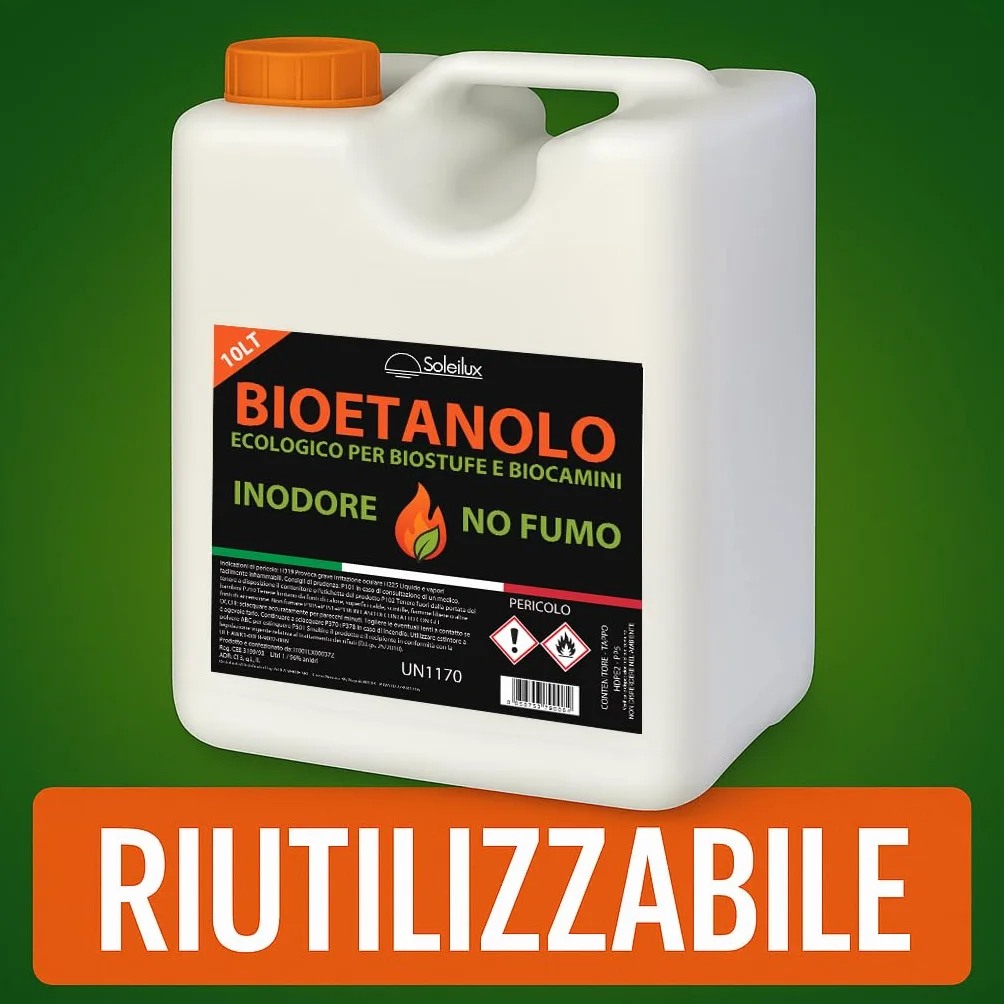 Bioetanolo combustibile 10L do stufe Bio inodore no zolfo
