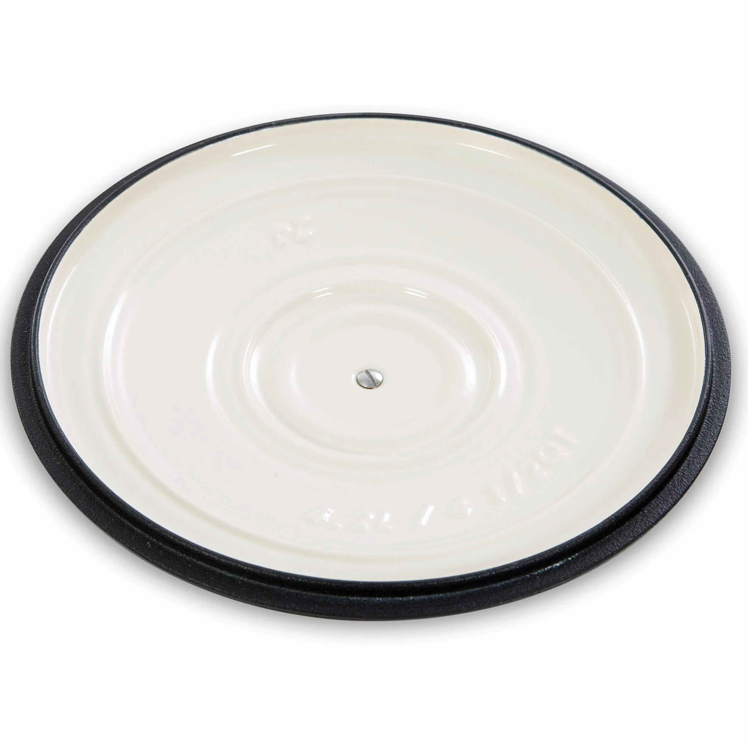 BK Cookware Ghisa Smaltata Tedesca, 24 cm/4,2 litri Casseruola avec Couvercle, Forno Olandese, Fornello a Induzione, Lavabile in lavastoviglie, Forno fino a 220°C, Nero