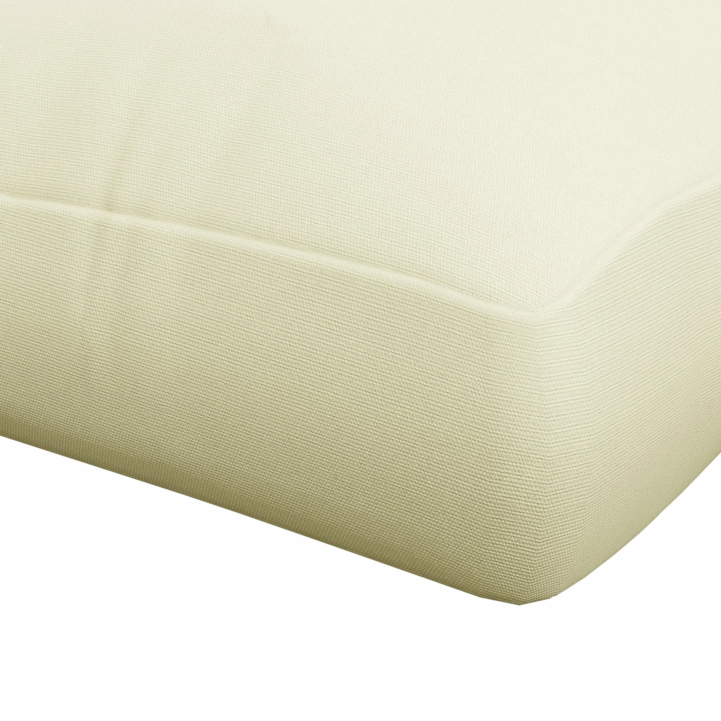 Outsunny Cuscini da Giardino Set 2 Pezzi per Schienale e Seduta con Imbottitura Spessa, Cuscini da Esterno in Poliestere per Divani e Pallet, Crema