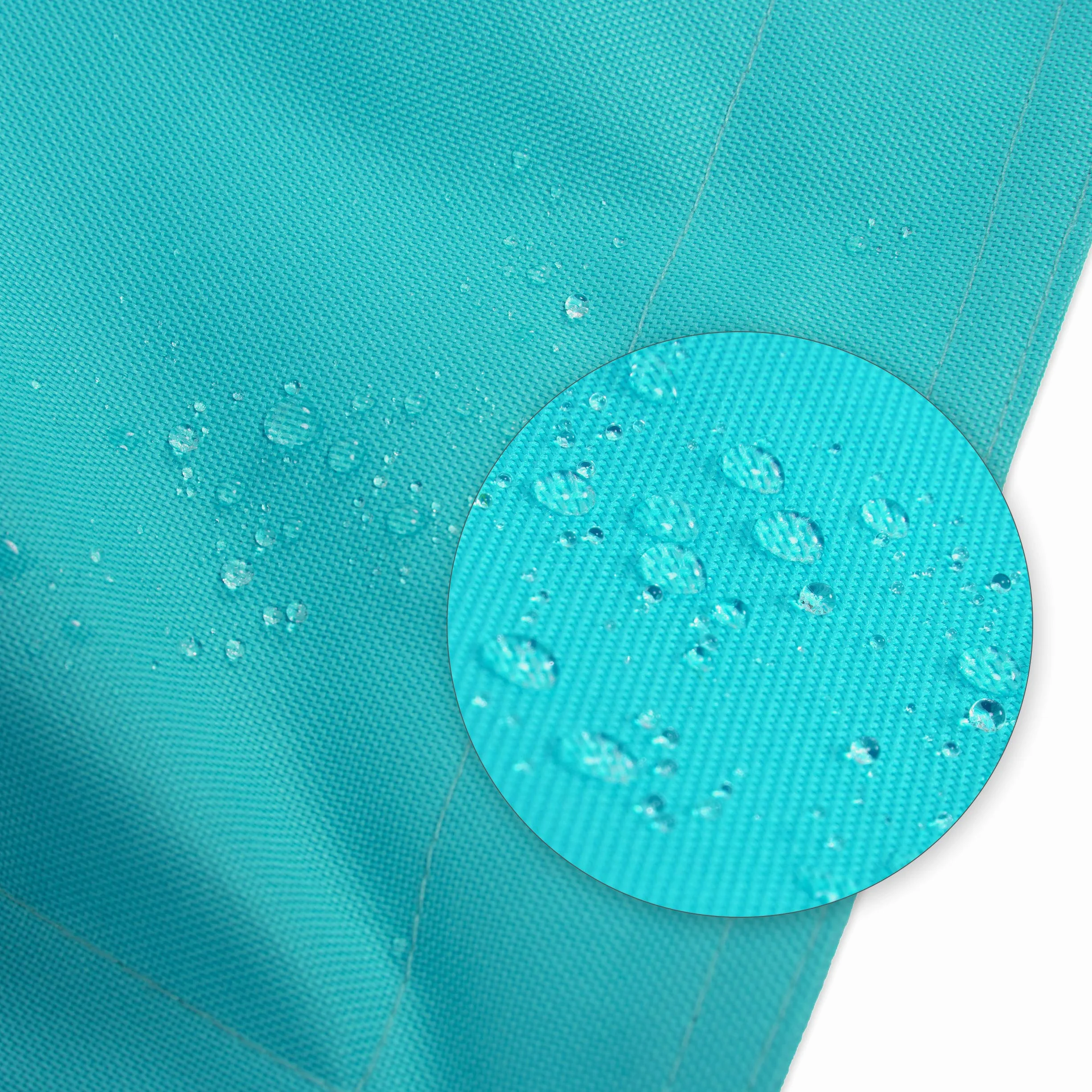 Green Bean Square XL Poltrona a Sacco Gigante 120x160 cm - Rivestimento in PVC Interno ed Esterno Lavabile Turchese