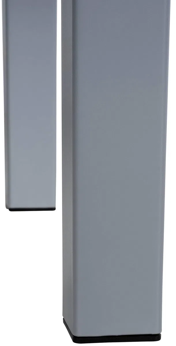 CLP Tavolo Giardino Quadrato Ocean Polipropilene Tavolino Giardino Plastica Resistente UV Grigio