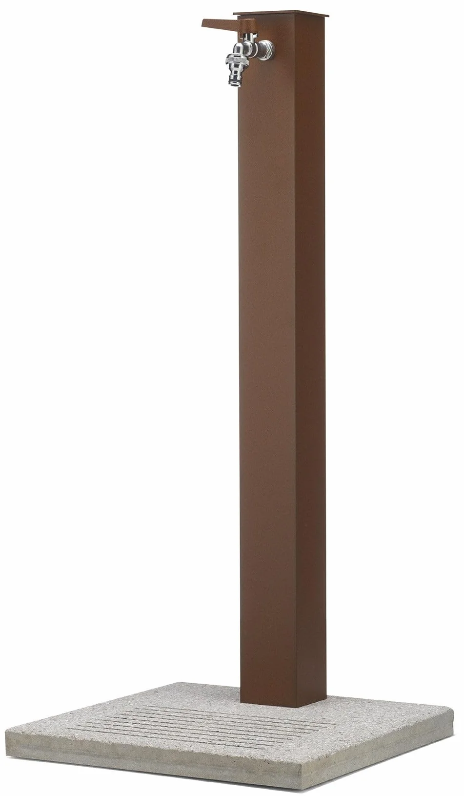 Fontana da Giardino con Rubinetto e Base in Cemento Belfer 42/QBM Ruggine