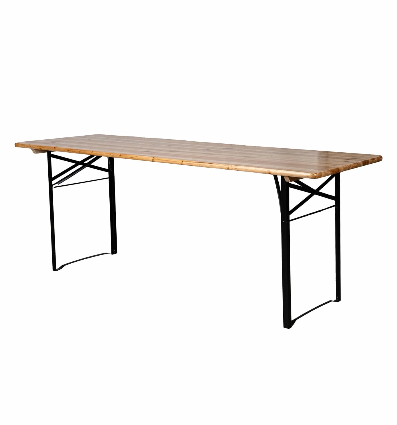 Arredo Stock Set birreria tavolo e 2 panche con schienale in legno