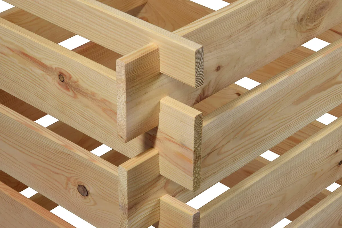 dobar® Green Label 58600FSCe Compostiera Stecki | Contenitore quadrato in legno massello | Compostiera da giardino 320 l | Kit | 78 x 78 x 78 cm |