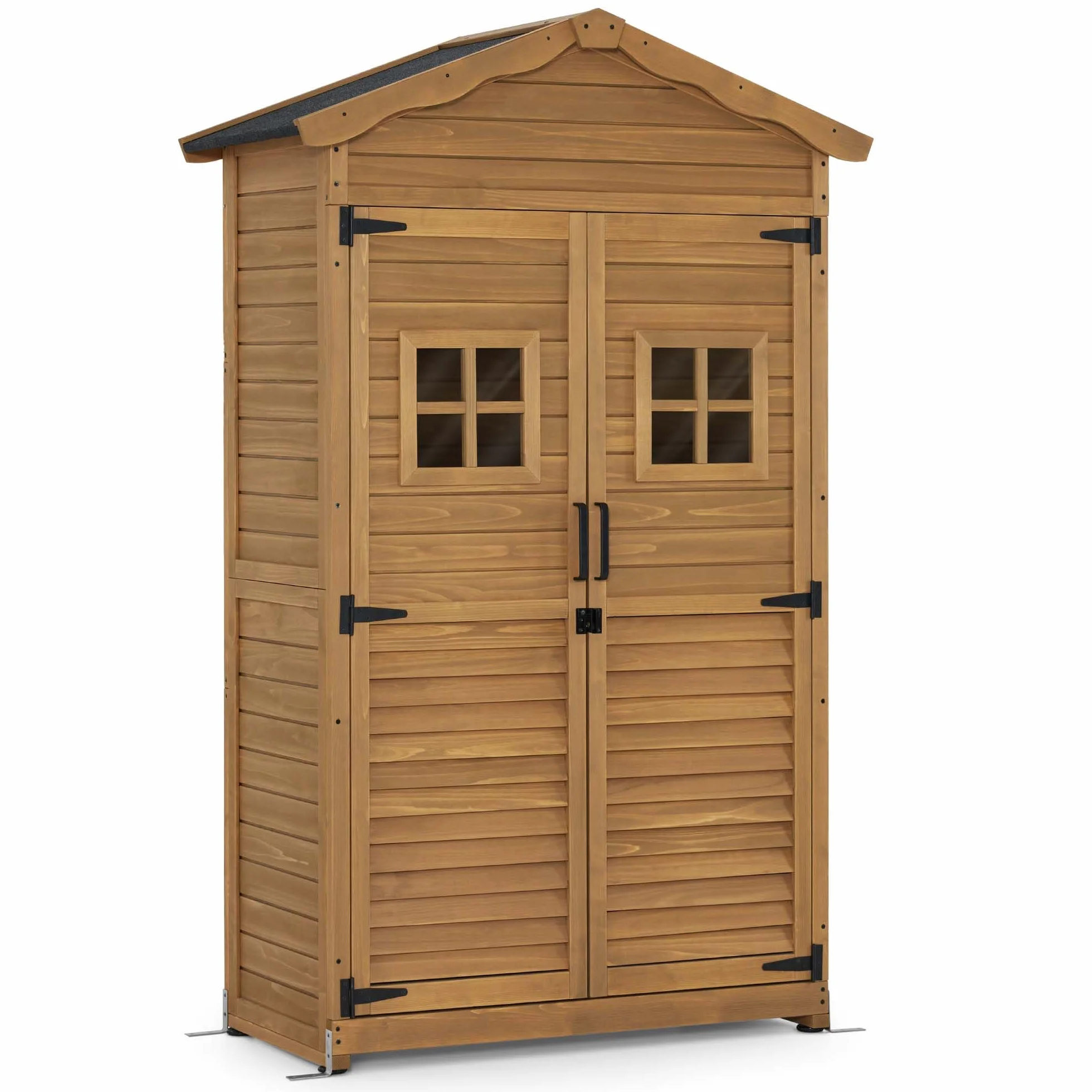 MCombo casetta da giardino in legno resistente alle intemperie 57x109x180 cm