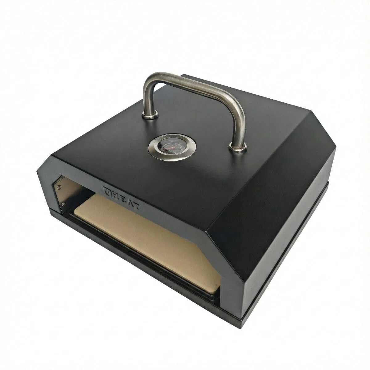 HEAT Eldhus Firebox pizza mobile acciaio al carbonio pietra pizza 35x45x12 cm