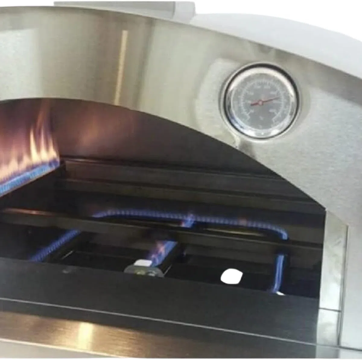 Forno per Pizza a Gas Speedy500 Acciaio Inox Doppio Bruciatore 500°C Pietra Refrattaria