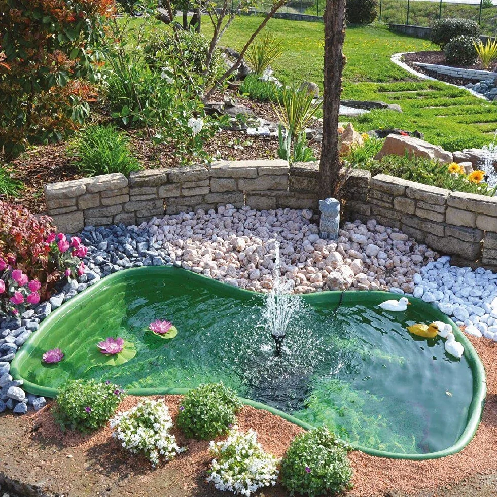 Laghetto da Giardino Preformato 600 Lt Kit Vasca Verde Mod Bolsena + Filtro interno , misura vasca 178×130×45 per Pesci, Tartarughe, Ninfee, Piante Palustri e Stagni Artificiali da Esterno