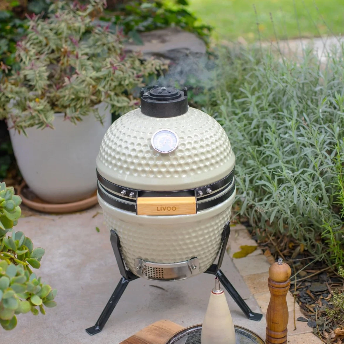 Livoo Barbecue affumicatoio Kamado DOC330 ø27 cm argilla refrattaria