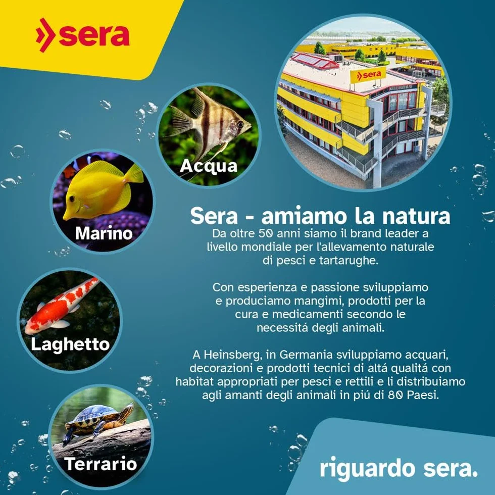 sera Turtle Adult Raffy P Pellets 10L (2,35kg) | Mangime tartarughe acqua per tartaruga adulta carnivora | Pellet ricchi di proteine per tortoise acquatiche | Principale per tartarughe d'acqua
