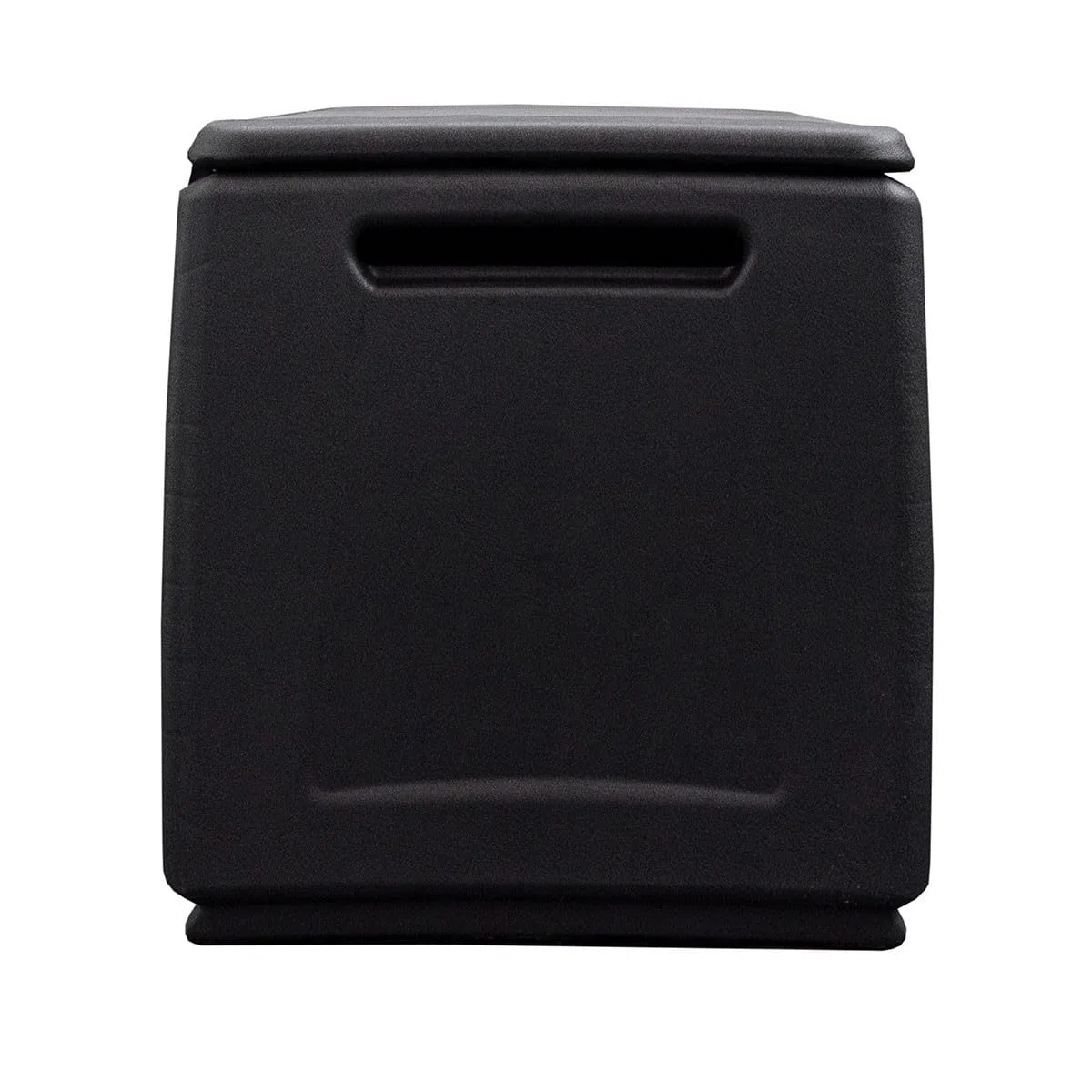 INTEC - Cassapanca portaoggetti 130L grigio/nero 54 x 53 x 57 cm manici di trasporto in polipropilene