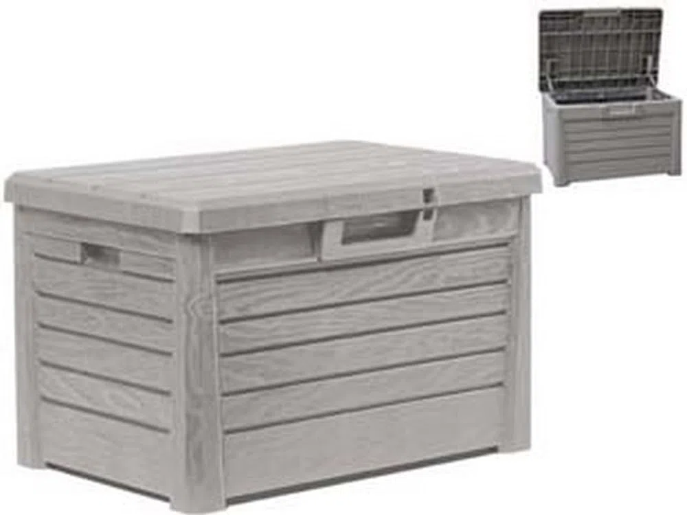 1PEZZO BAULE COMPACT BOX FLORIDA P/INTERNO/ESTERNO GRIGIO TORT.ART.158 - cm.73x50,5x46,5h.