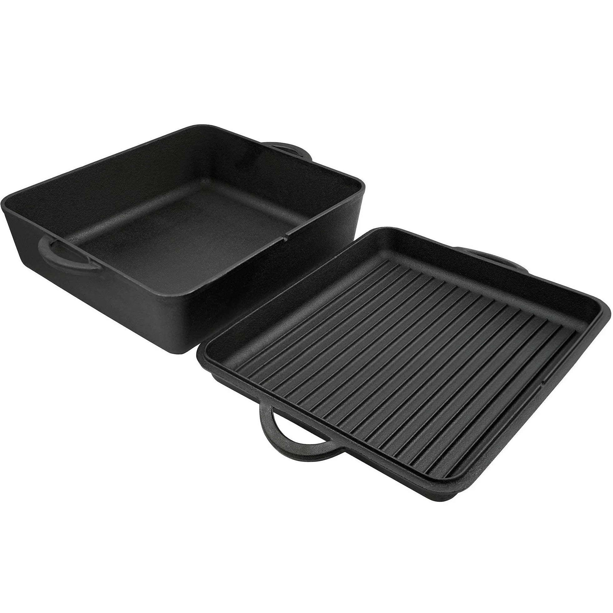 BBQ-Toro Dutch Oven Pan I pentola in ghisa da 9,5 litri - già stagionata | Brasiera con coperchio