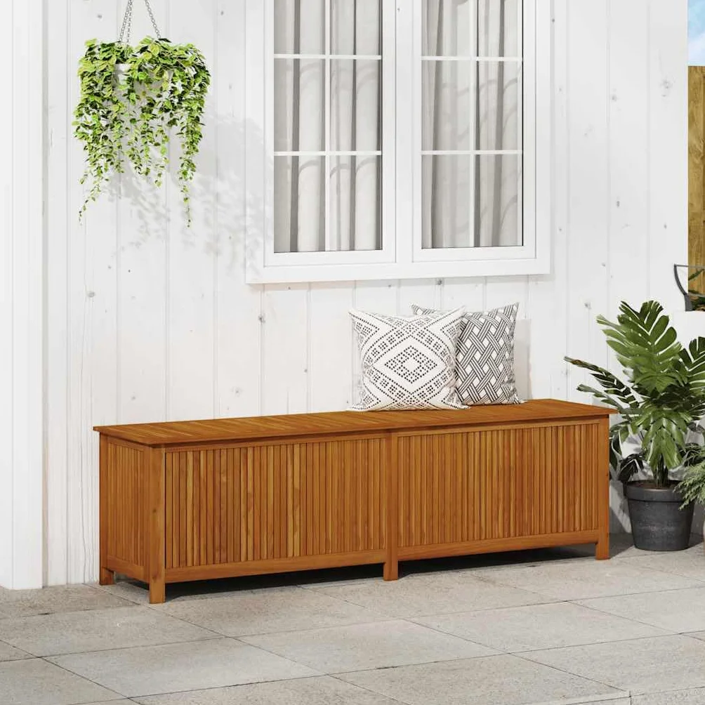 vidaXL Contenitore da Giardino 200x50x58cm Legno Massello Acacia