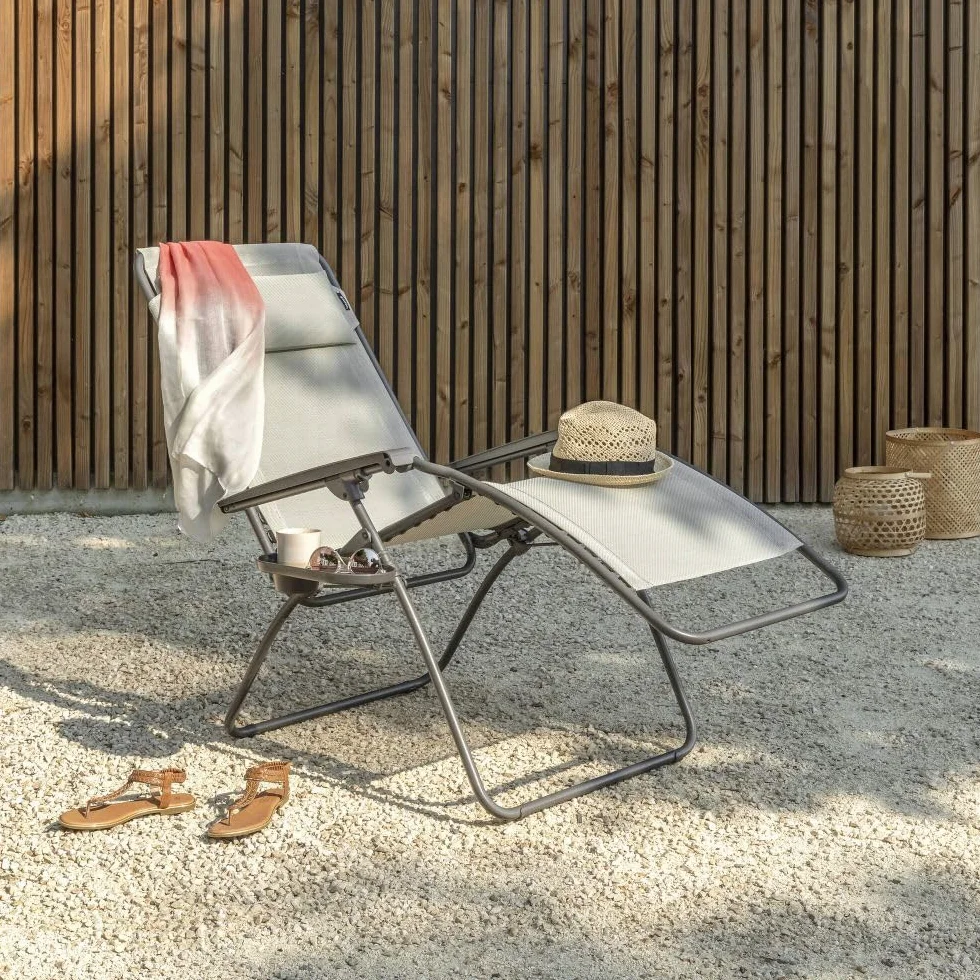 Lafuma Mobilier Relax Clip Pelle Sintetica Segale II Large