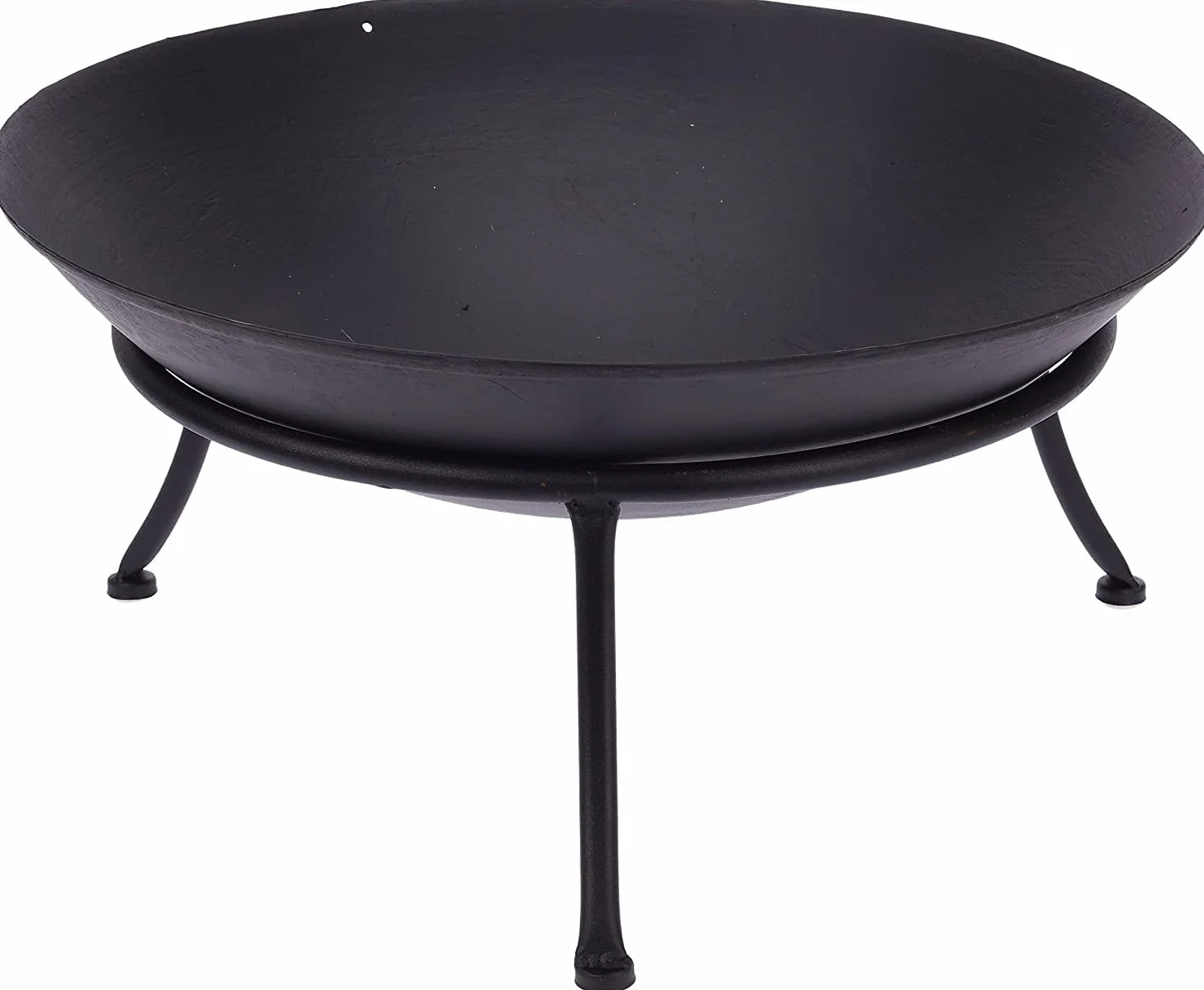 Cestino per il Fuoco braciere da Terrazzo Acciaio Nero 57 cm