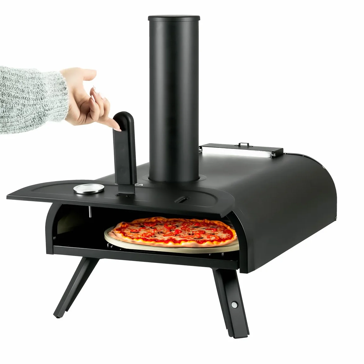 Jocca Stufa a pellet 450°C forno a pellet portatile pizza 33 cm