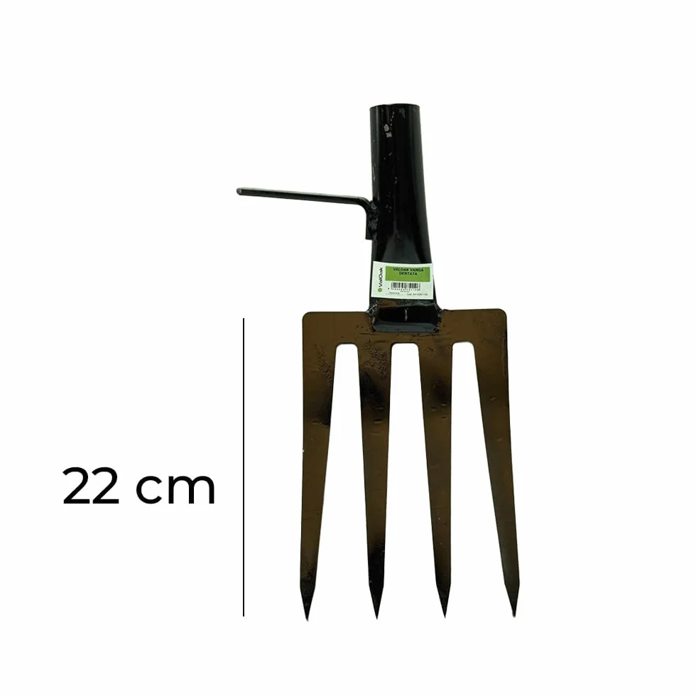 ValOak Vanga Dentata – Attrezzo Agricolo per Dissodare il Terreno con Lama 22 cm | Manico Escluso | Made in Italy
