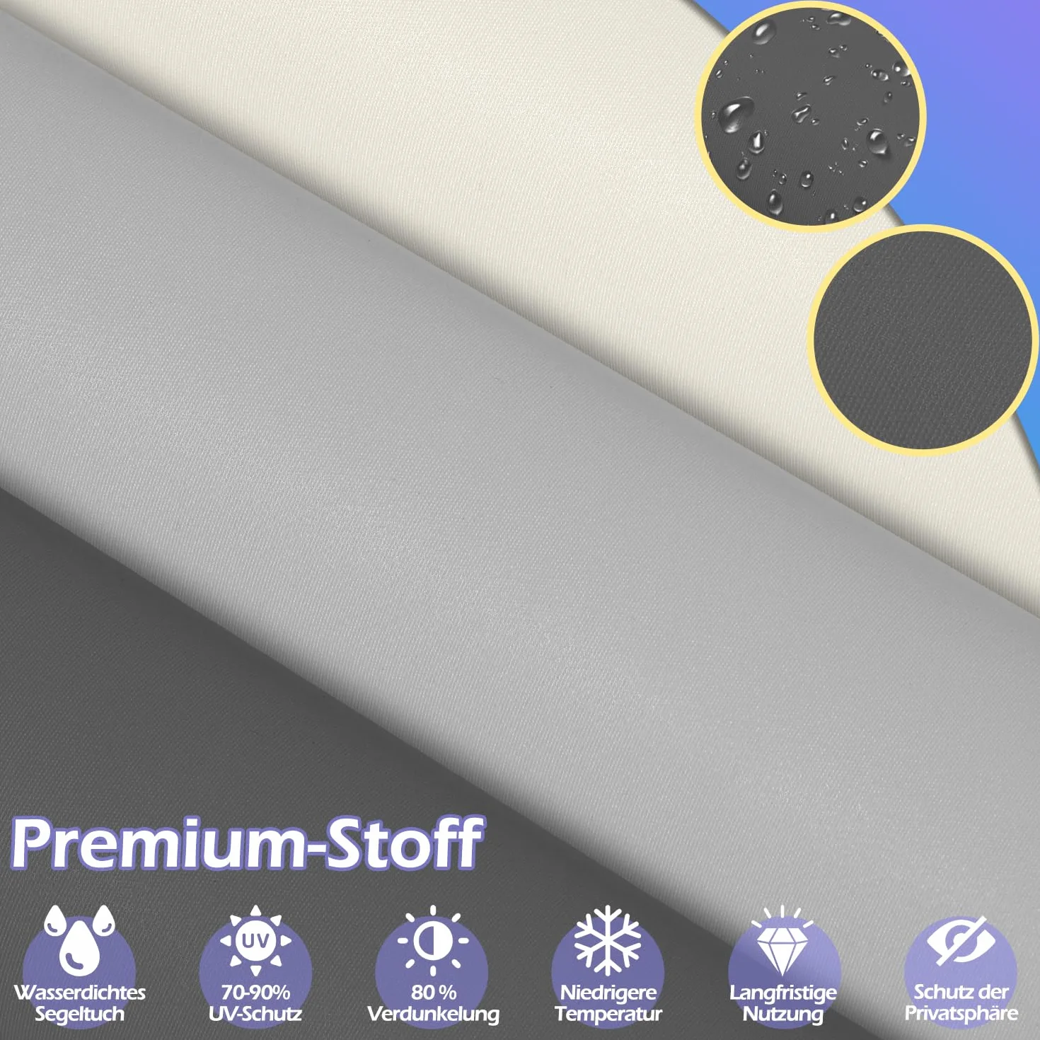 Tenda da sole verticale per esterni 180 x 240 cm ombreggiatura privacy balcone beige