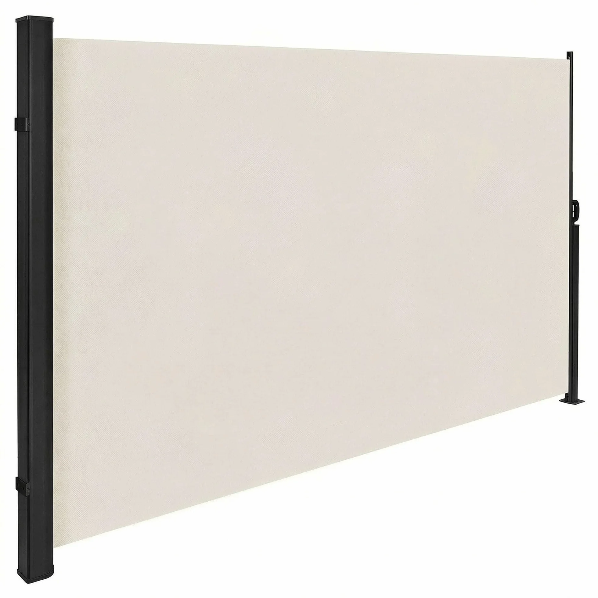 Tenda laterale avvolgibile parasole frangivento 180x300cm alluminio inossidabile separè divisore giardino privacy beige