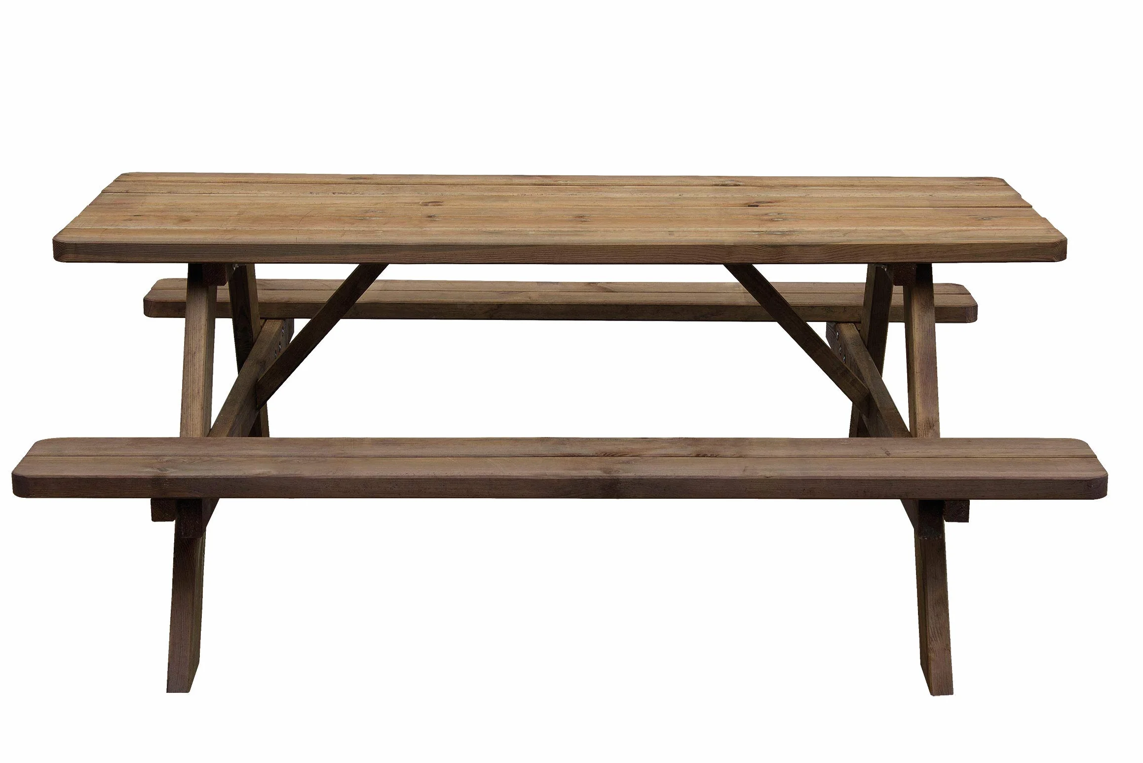 AVANTI TRENDSTORE Tavolo da picnic VERENA esterno legno massiccio LAP 177x72x157 cm