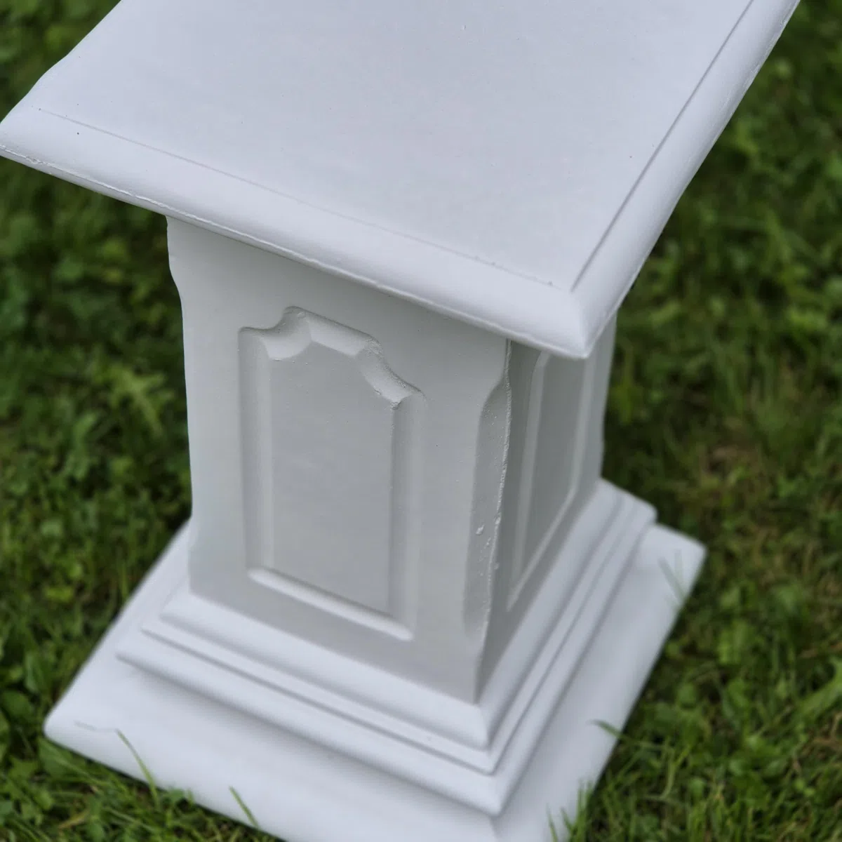 FABRIQ Colonna da 40 cm bianco 25 kg pietra giardino resistente alle intemperie gelo