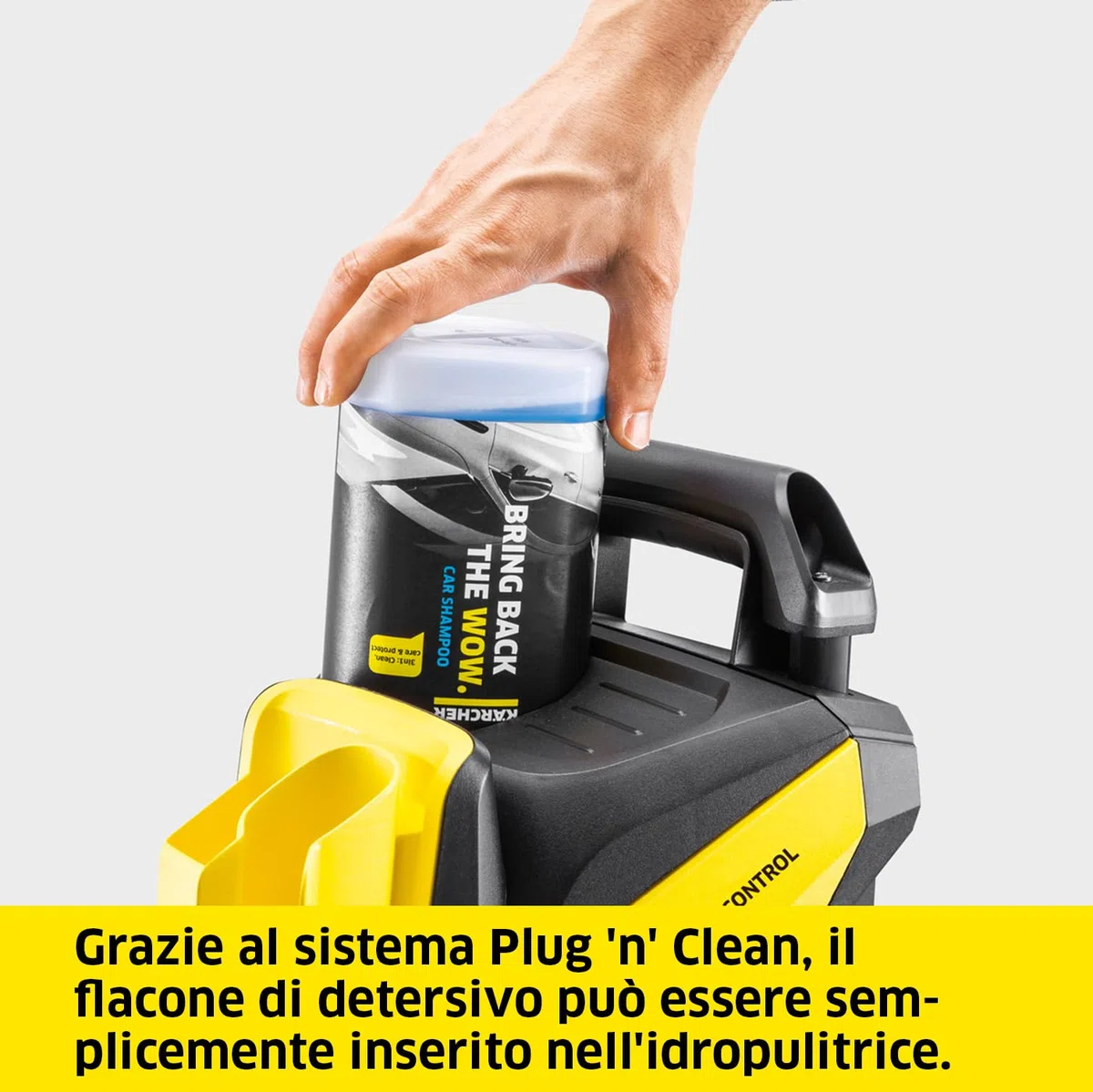 Kärcher Idropulitrice K 4 Power Control, 130 bar, 420 l/h, 30 m²/h, Filtro acqua, Pistola LED, Ugello mangiasporco, Lancia Vario Power
