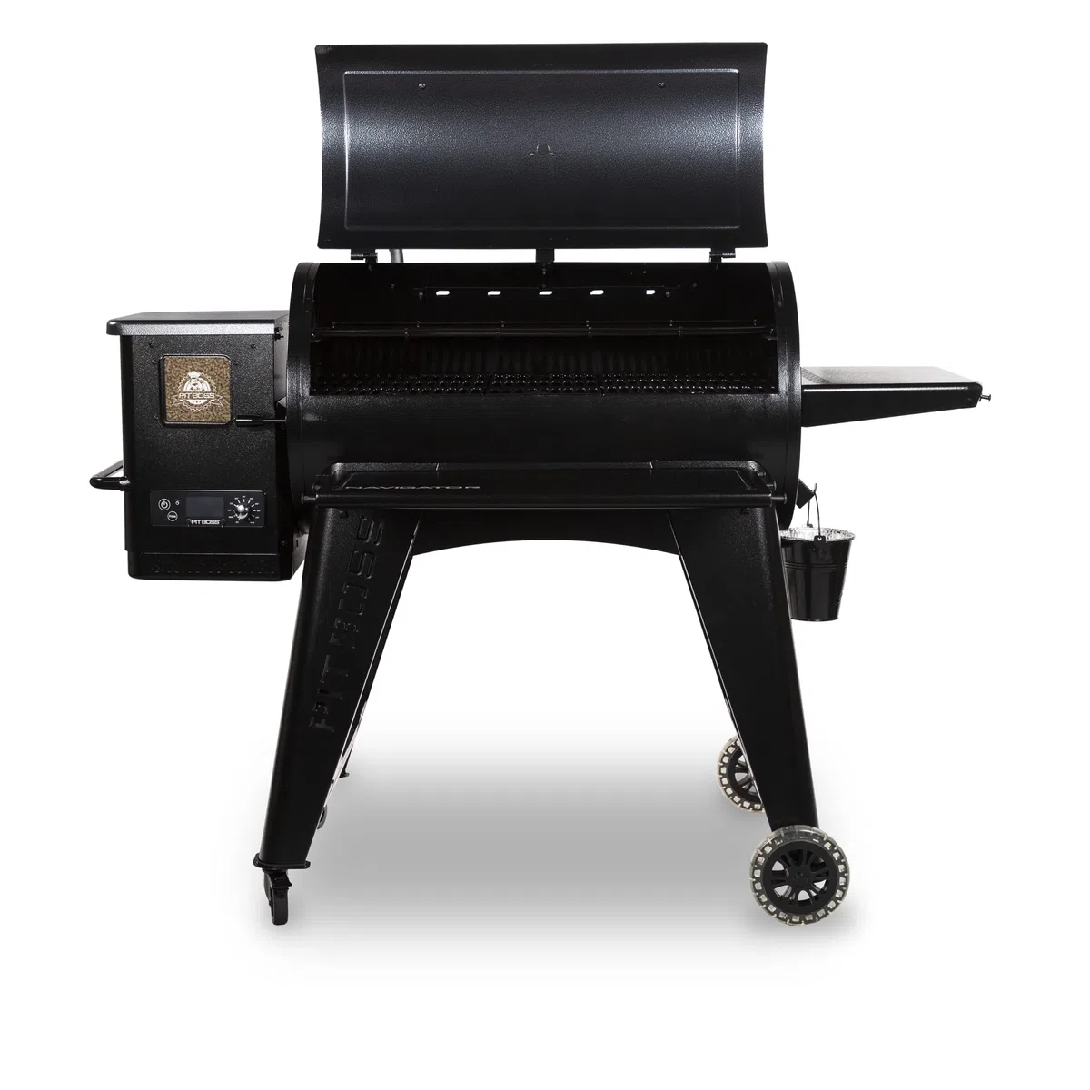 Pit Boss Navigator 1150 - Barbecue a pellet, nero, in acciaio, dimensioni: 162 x 94 x 119 cm, con schermo digitale
