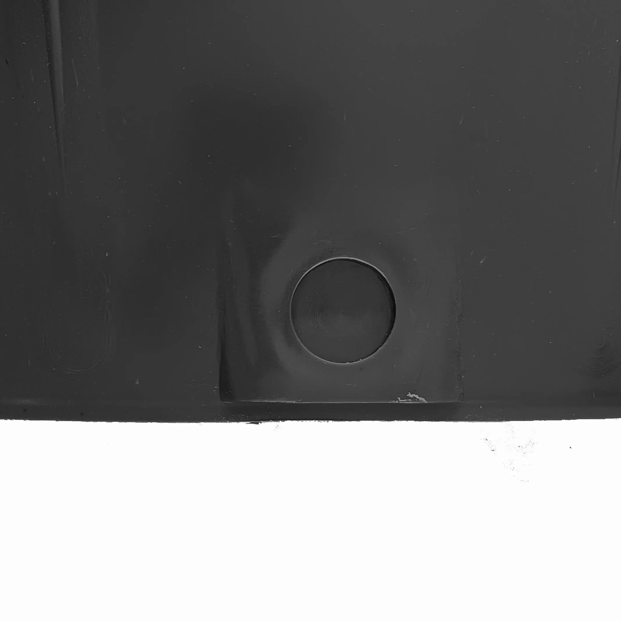 Mastello in plastica 500 litri nero Contenitore industriale tondo per liquidi