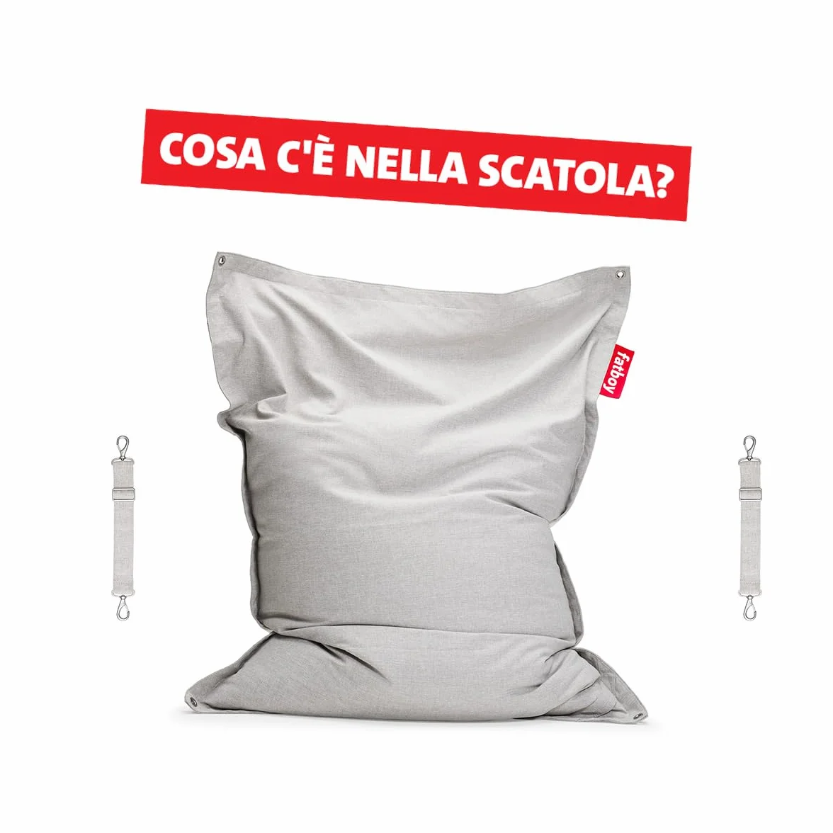 Fatboy Original Floatzac Nebbia Pouf per il suolo e sull'acqua Asciugatura rapida galleggiante