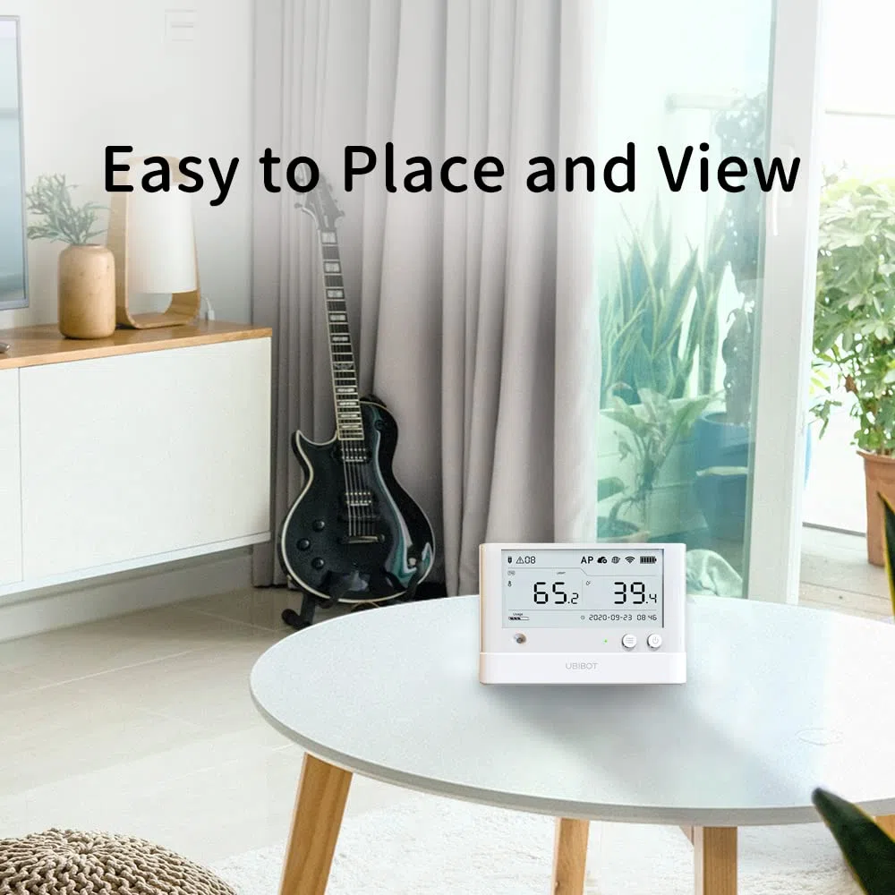 UbiBot WS1 Pro Sensore di umidità e temperatura WiFi, termometro per congelatori, registratore di dati a distanza con avvisi, IFTTT, app gratuita (solo WiFI 2.4GHz)