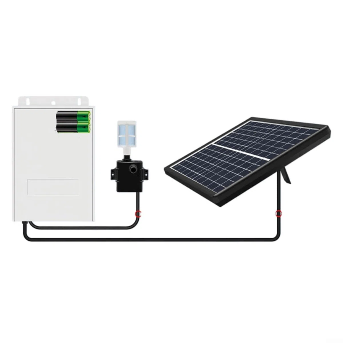 Pompa dell'acqua solare 9V 6W 10W con batteria e pannello solare regolazione a 5 velocità