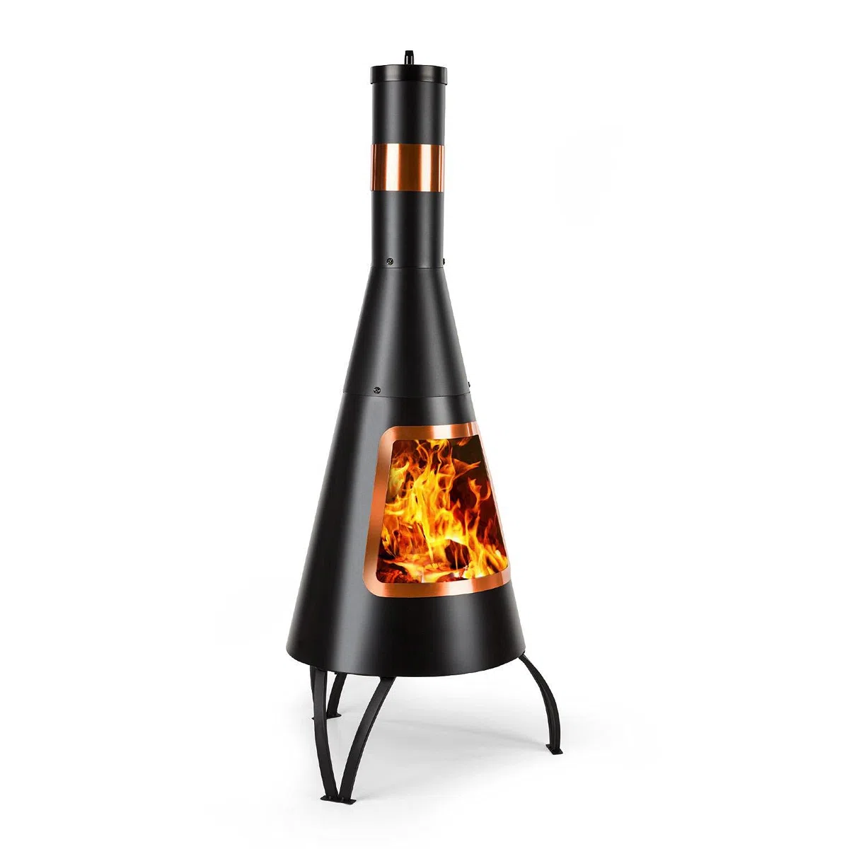 Blumfeldt Volantis Cupric Camino da Giardino Acciaio Inossidabile 0,7 mm Nero