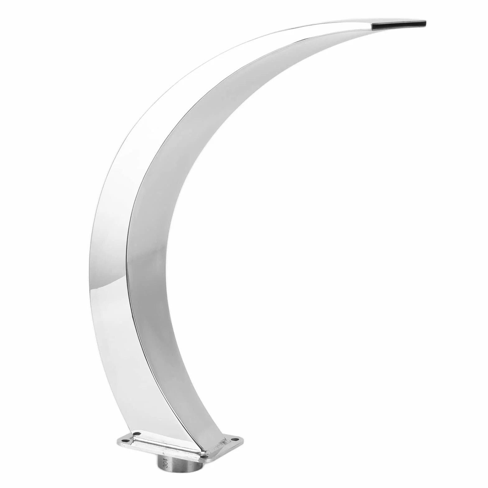 flexman Fontana a Cascata per Piscina, Altezza 14,3 Pollici, Fontana per Piscina Esterna Curva in Acciaio Inossidabile con Filettatura Interna G1 per Piscine, Piscina da Giardino
