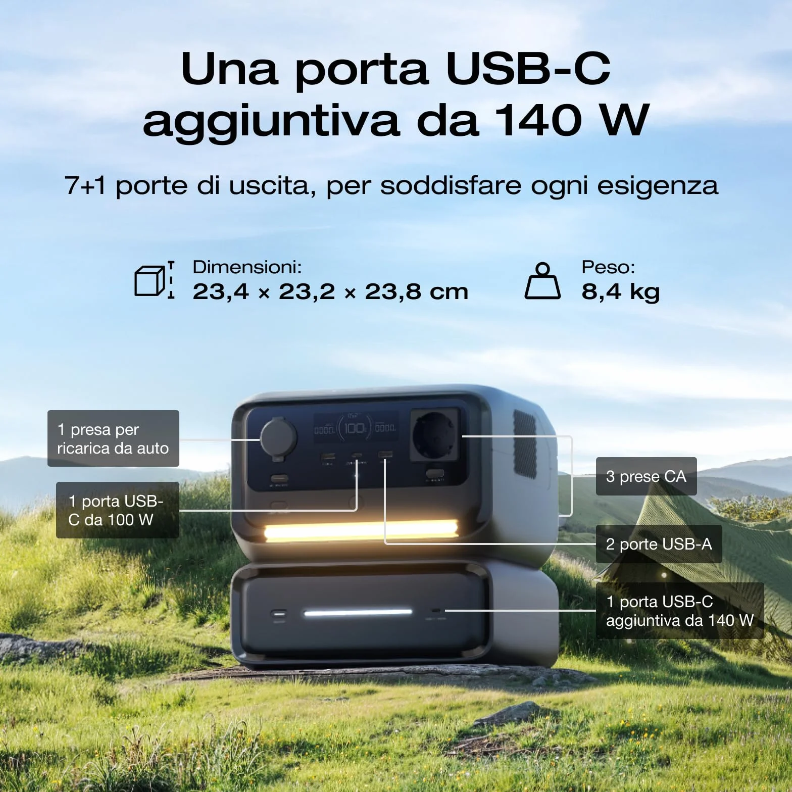 EcoFlow RIVER 3 Max Centrale elettrica portatile 572Wh 1200W UPS