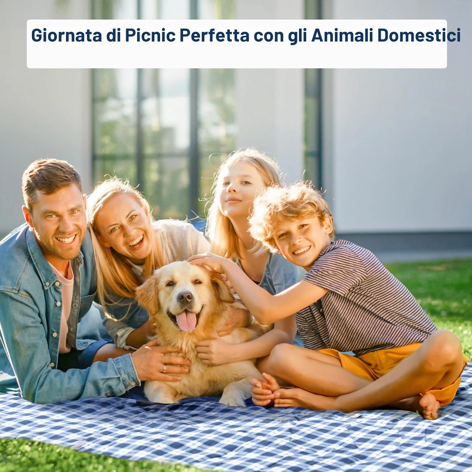 Coperta da Picnic Impermeabile Antisabbia 200x200cm Portatile Pieghevole con Tracolla