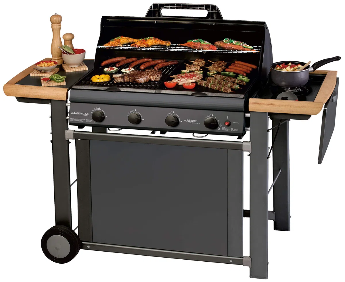 Campingaz Adelaide 4 Classic L Barbecue Gas 21 kW Acciaio Inox Griglia BBQ