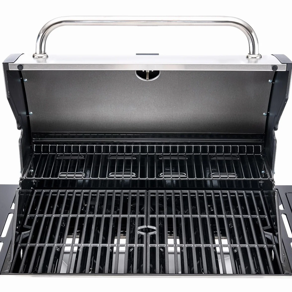 Arsard Barbecue a Gas Professionale XXL 6 Fuochi 19 KW con Bruciatore Laterale Griglia Ghisa Acciaio Inox