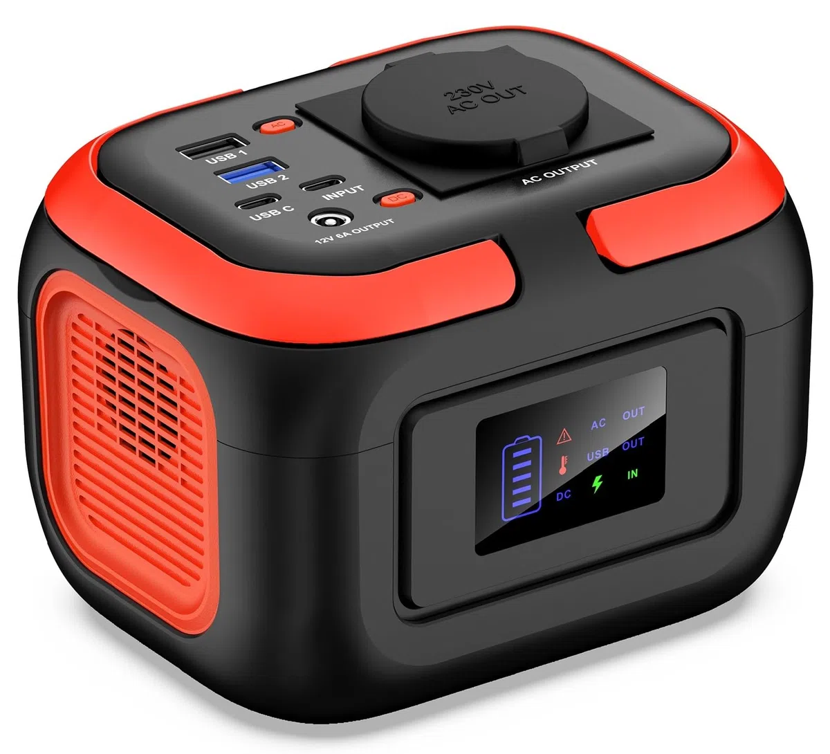 SinKeu Powerstation portatile 97 Wh, 26400 mAh, mini generatore con presa AC da 120 W, 230 V, 12 V, DC, porte USB per cellulare, laptop, alimentazione mobile, batteria per campeggio, viaggio