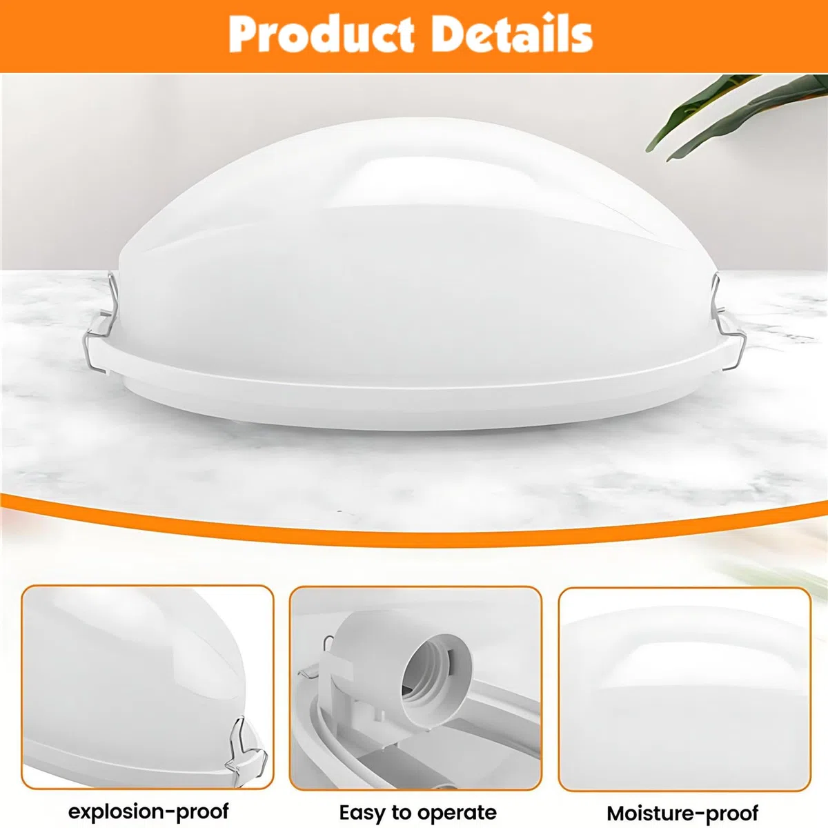 Mumusuki Sauna Lampada Resistente alle Alte Temperature Antideflagrante Anti-Appannamento