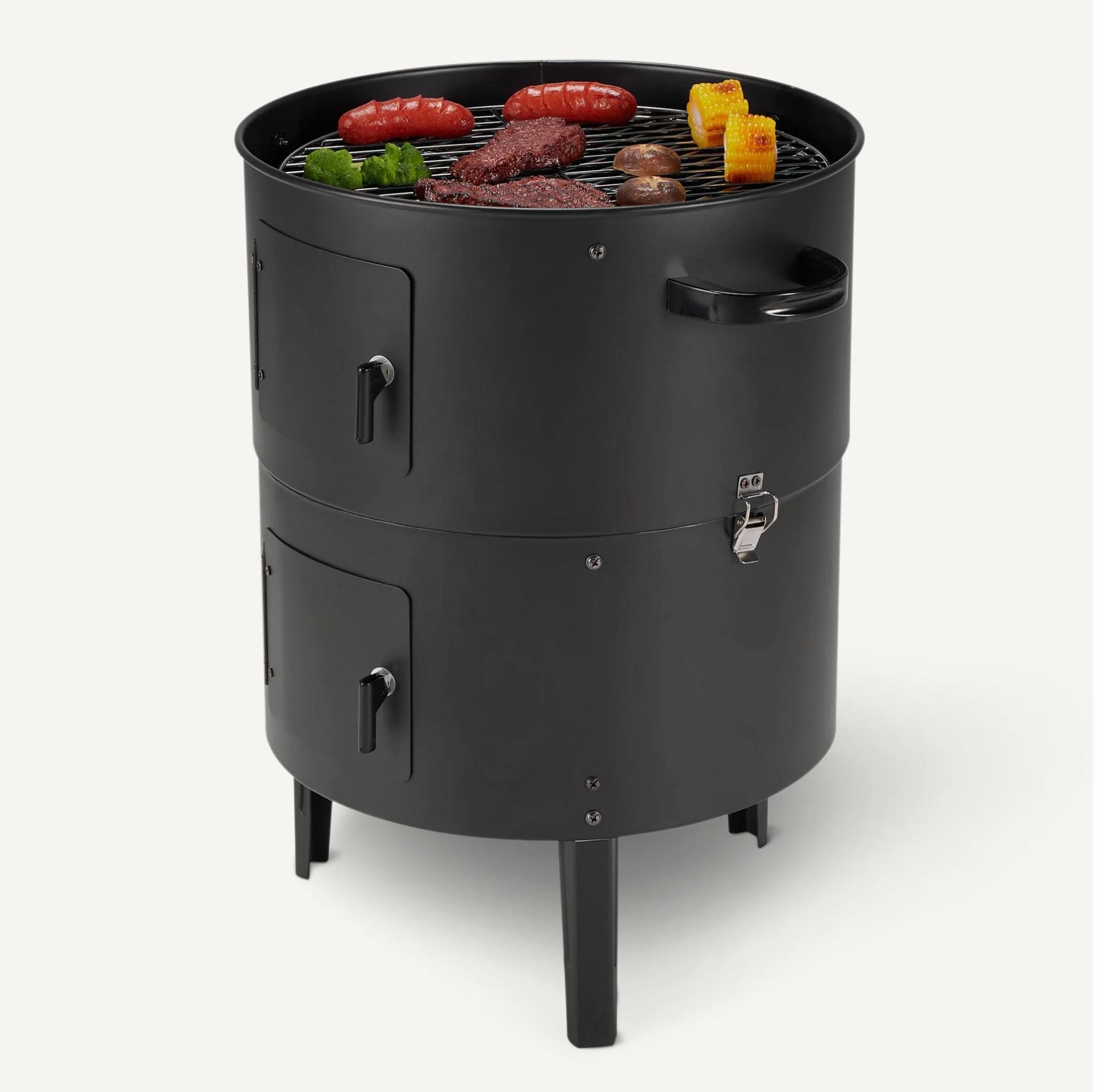 Affumicatore da Esterni Amazon Basics 40.6 cm Nero